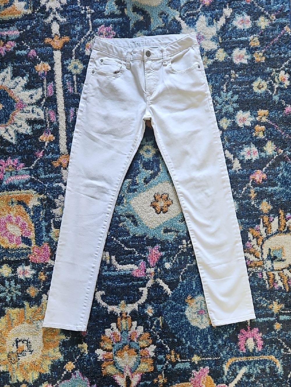 GAP Kids 1969 Girl's White Slim Fit Jeans - Classic Size 16 Slim